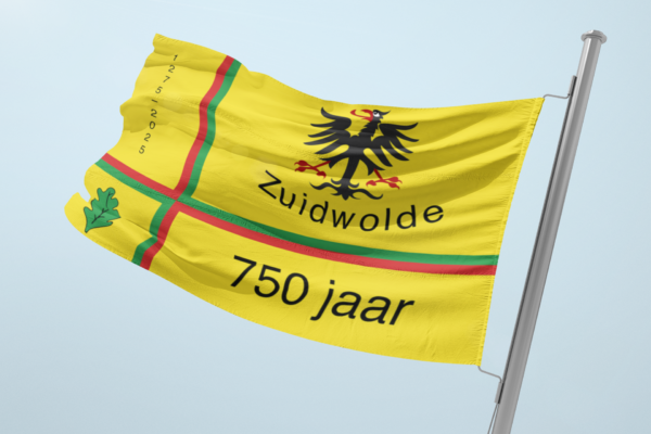 Jubileumvlag Zuidwolde 750 (div. varianten)